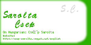 sarolta csep business card